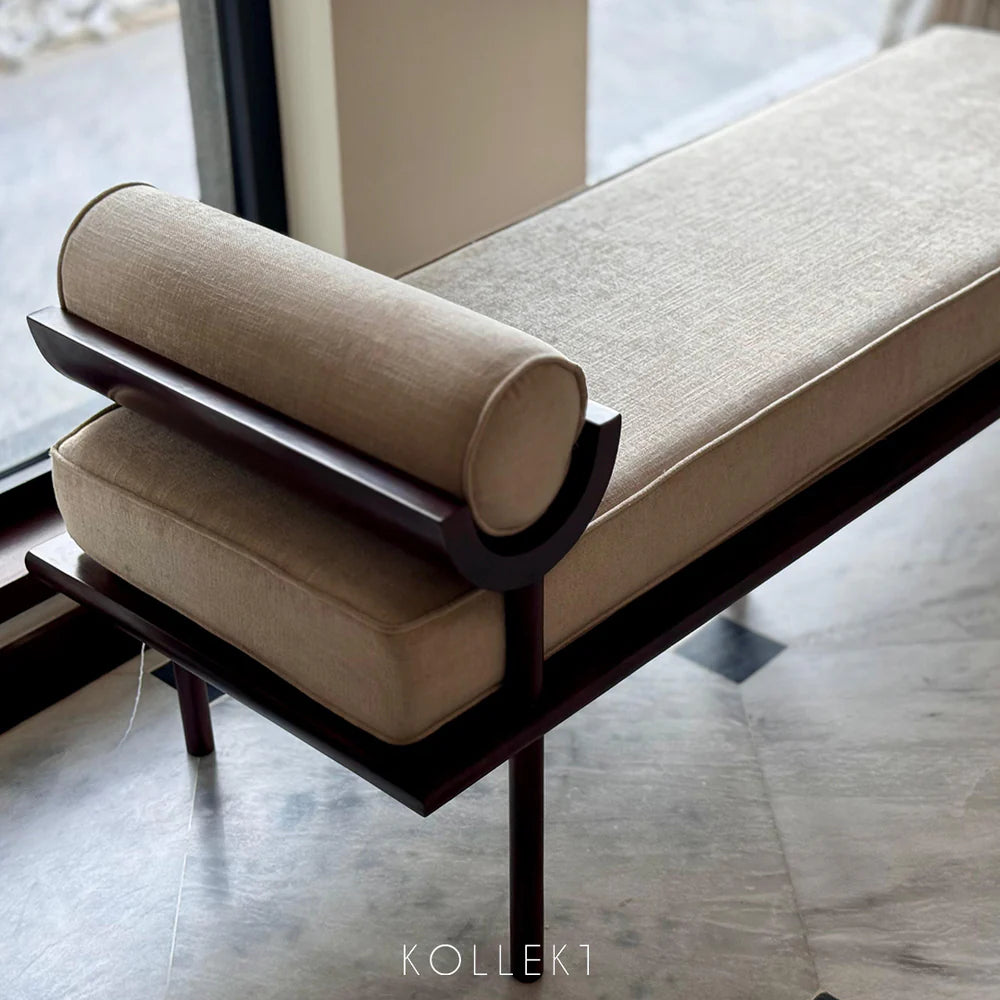 Urban Tan Rail Bench