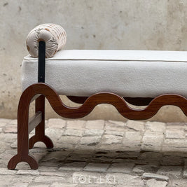 Concrete Button Bench