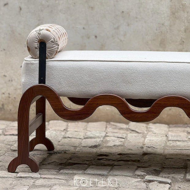 Concrete Button Bench