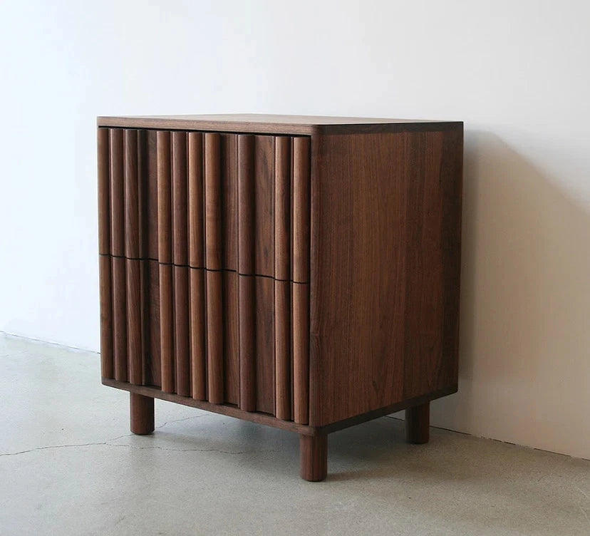 Fluted Panel Nightstand