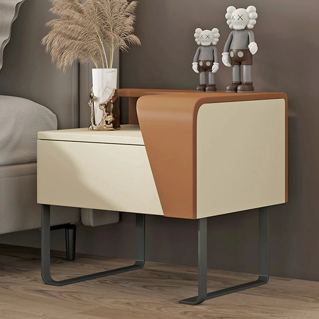 Walnut Tray Nightstand