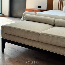 Linen Rolltop Bench