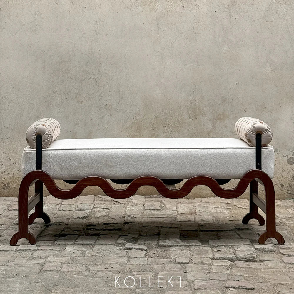 Concrete Button Bench