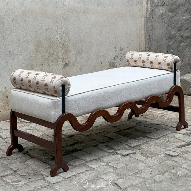Concrete Button Bench