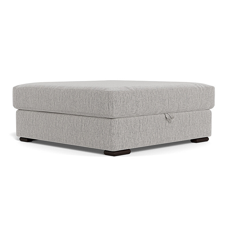 Gridline Grey Ottoman