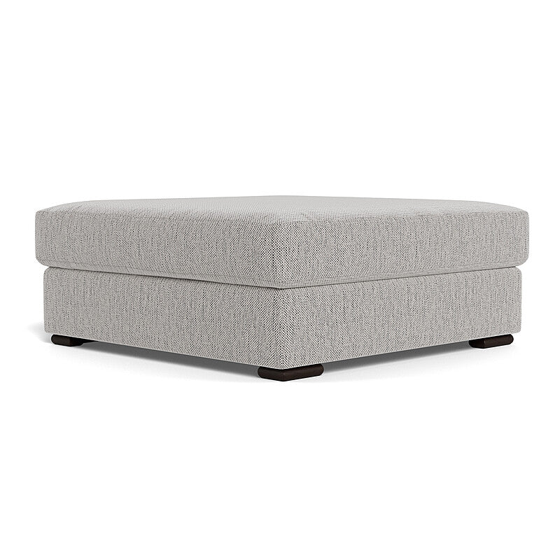 Gridline Grey Ottoman