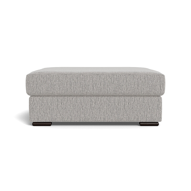 Gridline Grey Ottoman
