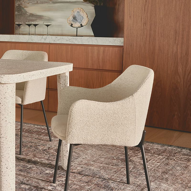 Milo Soft-Curve Upholstered Chair