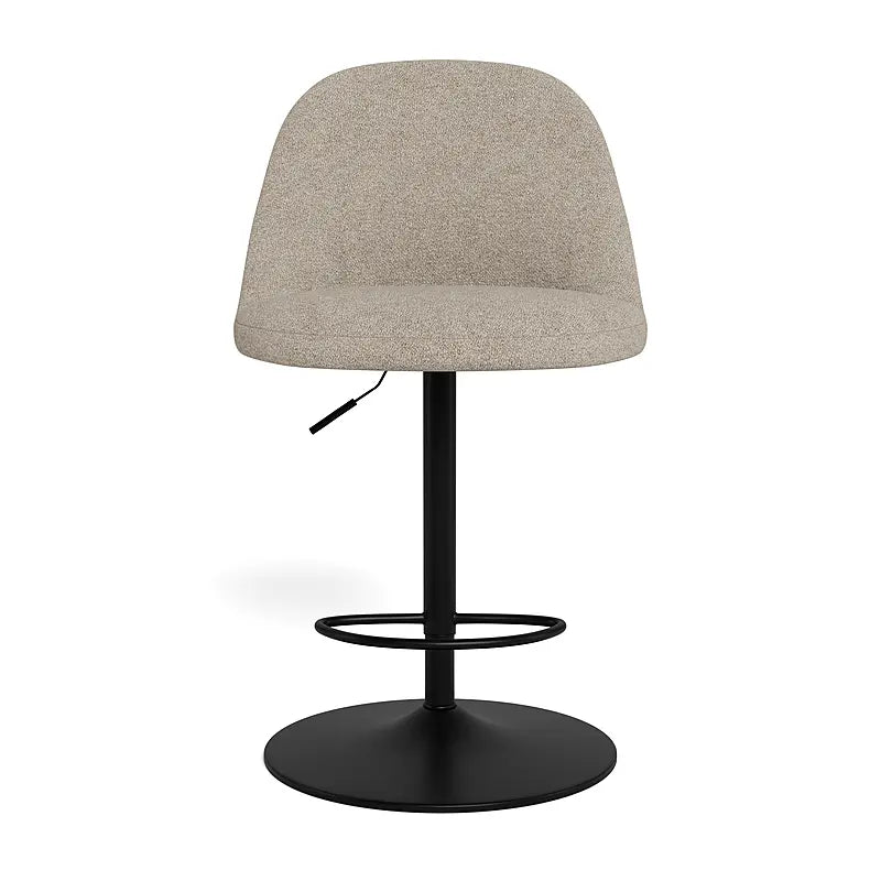 Textured Scoop Bar Stool