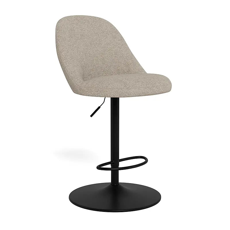 Textured Scoop Bar Stool