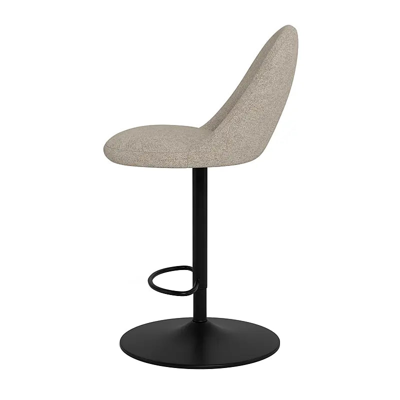 Textured Scoop Bar Stool