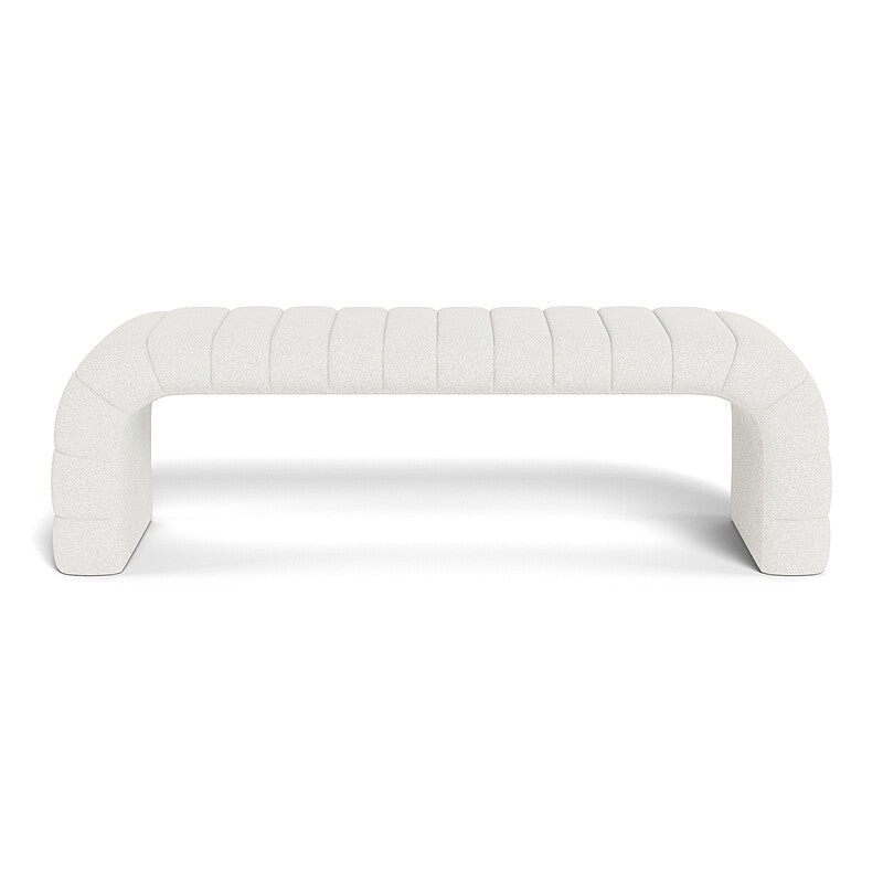 Polar White Bench Ottoman
