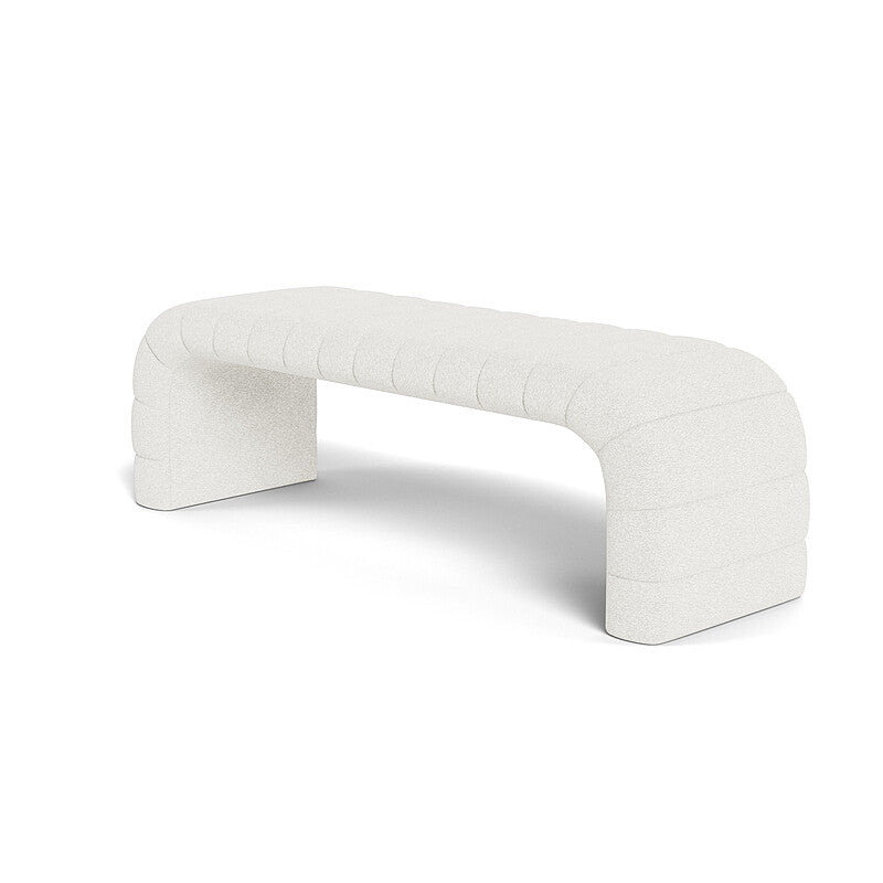 Polar White Bench Ottoman