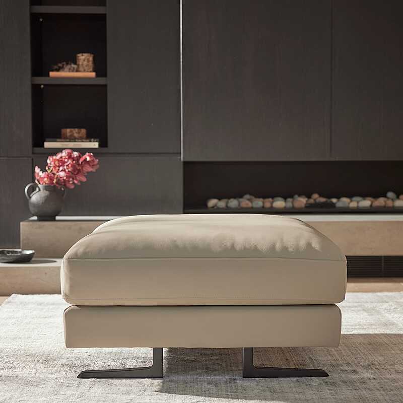 Canyon Brown Ottoman