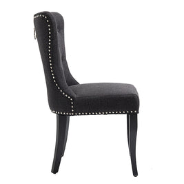 Regent Button-Tufted Velvet Chair