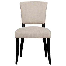 Bristol High-Back Linen Dining Chair