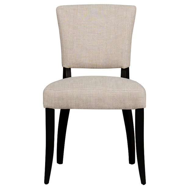 Bristol High-Back Linen Dining Chair
