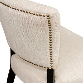 Bristol High-Back Linen Dining Chair