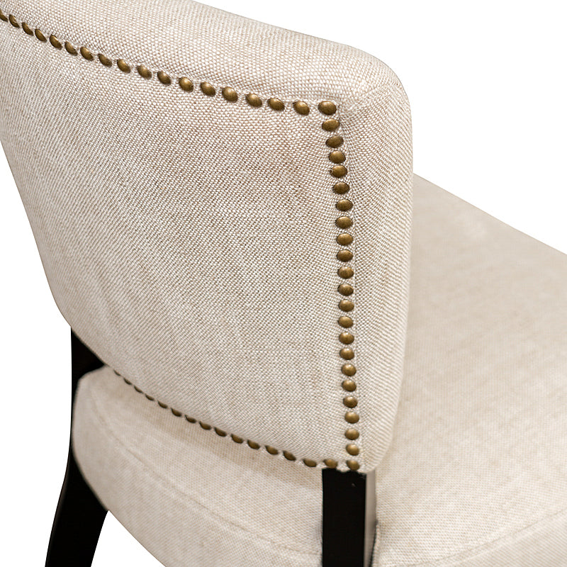 Bristol High-Back Linen Dining Chair