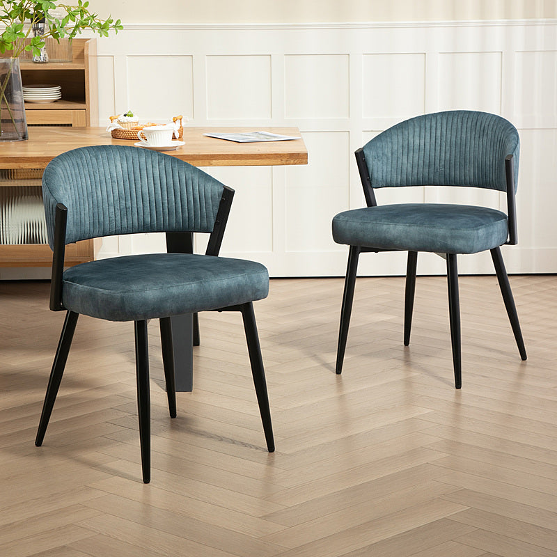 Ocean Teal Pleated Barrel Chair