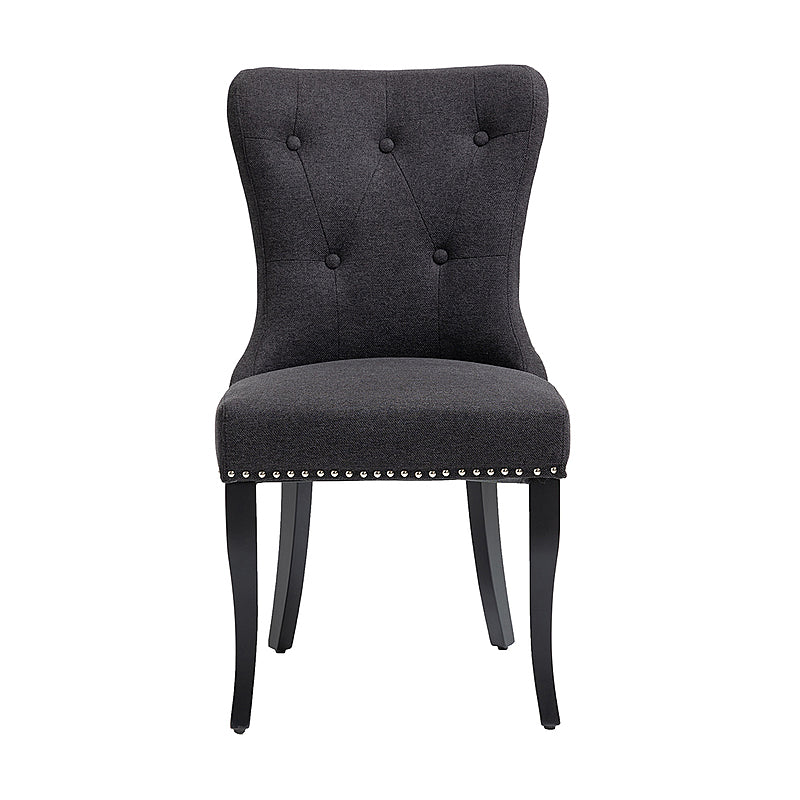 Regent Button-Tufted Velvet Chair