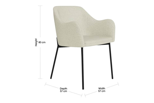 Milo Soft-Curve Upholstered Chair