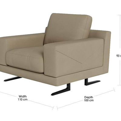 Stone Arm Slab Chair