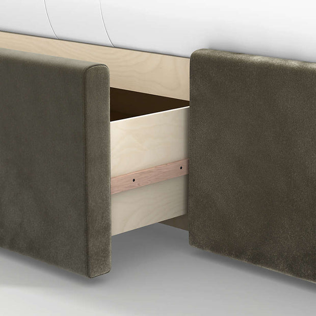 Wavy Headboard Bed