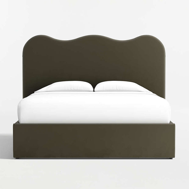 Wavy Headboard Bed
