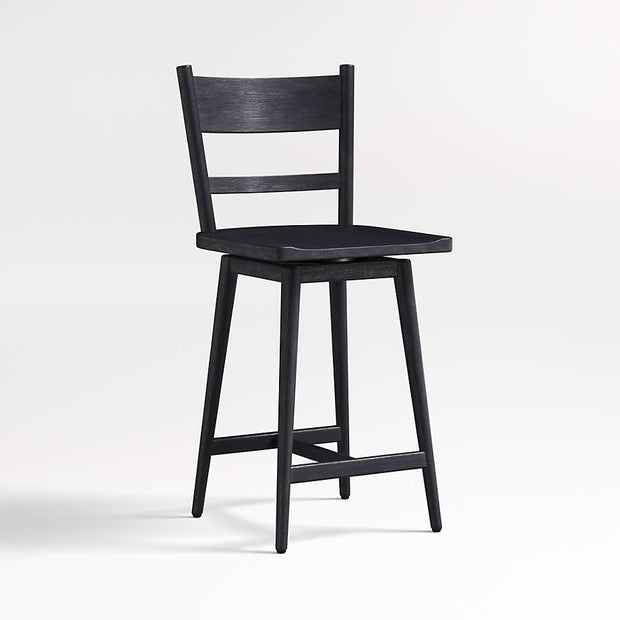 Noir Slat Back Stool