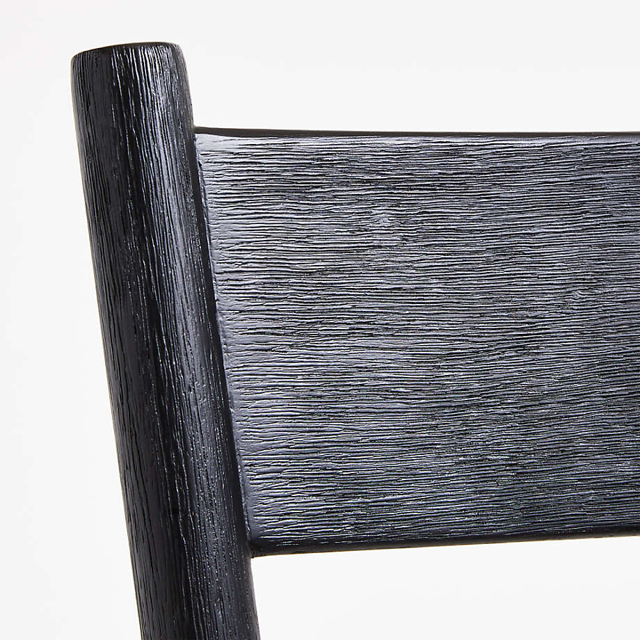 Noir Slat Back Stool