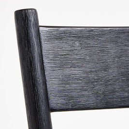Noir Slat Back Stool