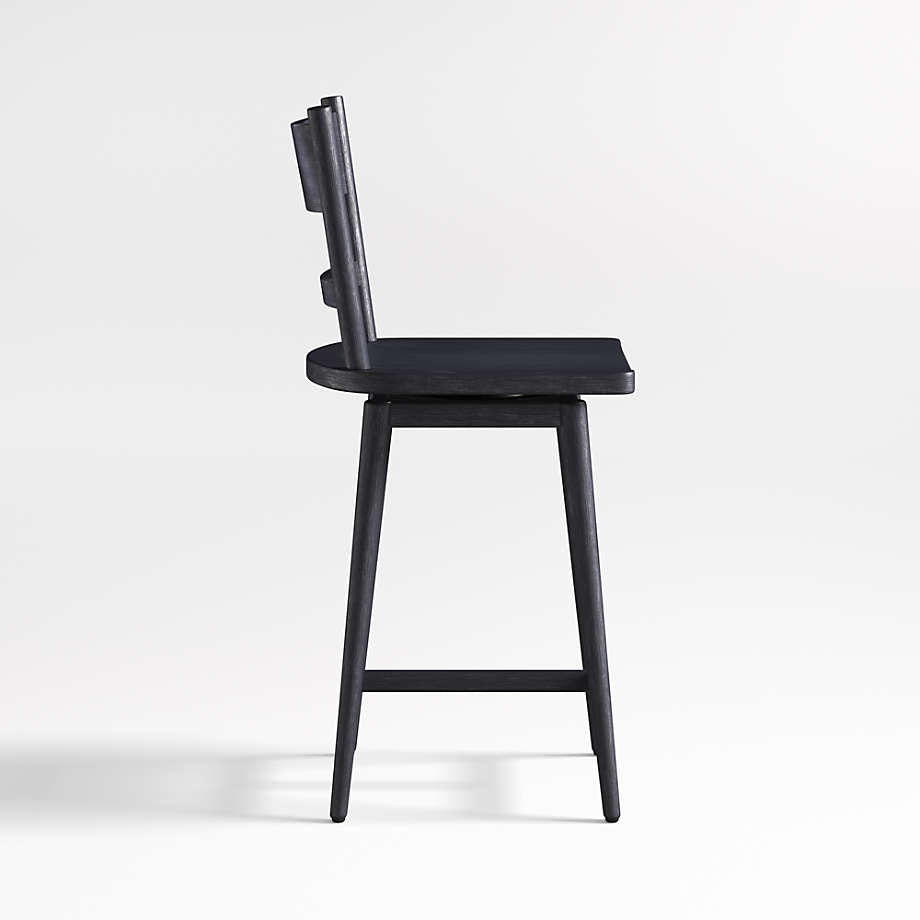 Noir Slat Back Stool