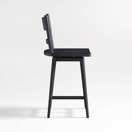 Noir Slat Back Stool