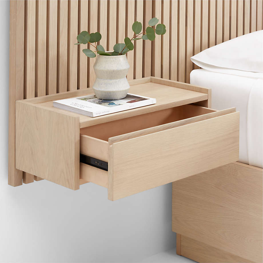 Panel Oak Storage Bed