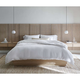 Panel Oak Storage Bed