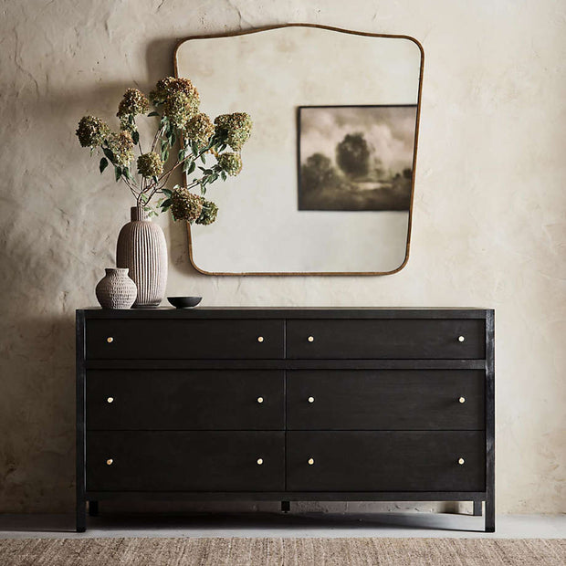 Jet Black Modern Dresser