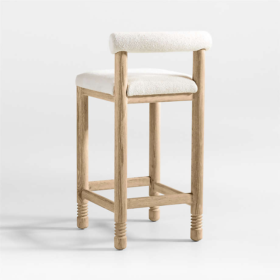 Sand Upholstered Stool