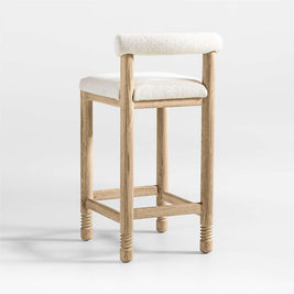 Sand Upholstered Stool