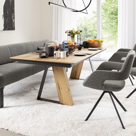Auburn Channel Tufted Dining Bench