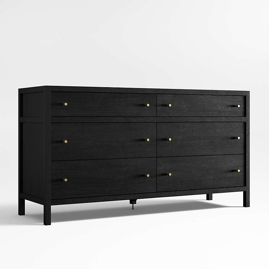 Jet Black Modern Dresser