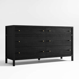 Jet Black Modern Dresser