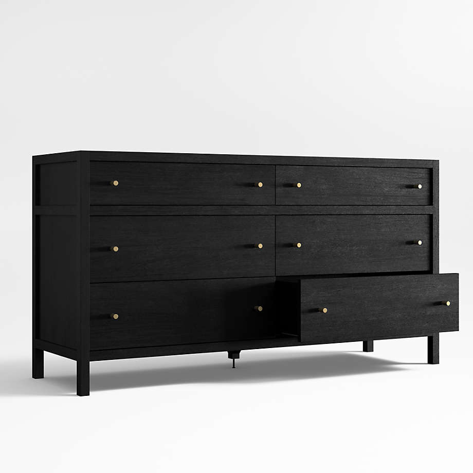 Jet Black Modern Dresser