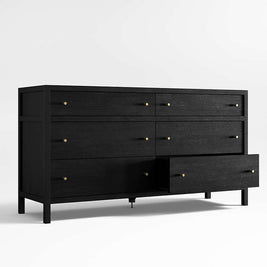 Jet Black Modern Dresser