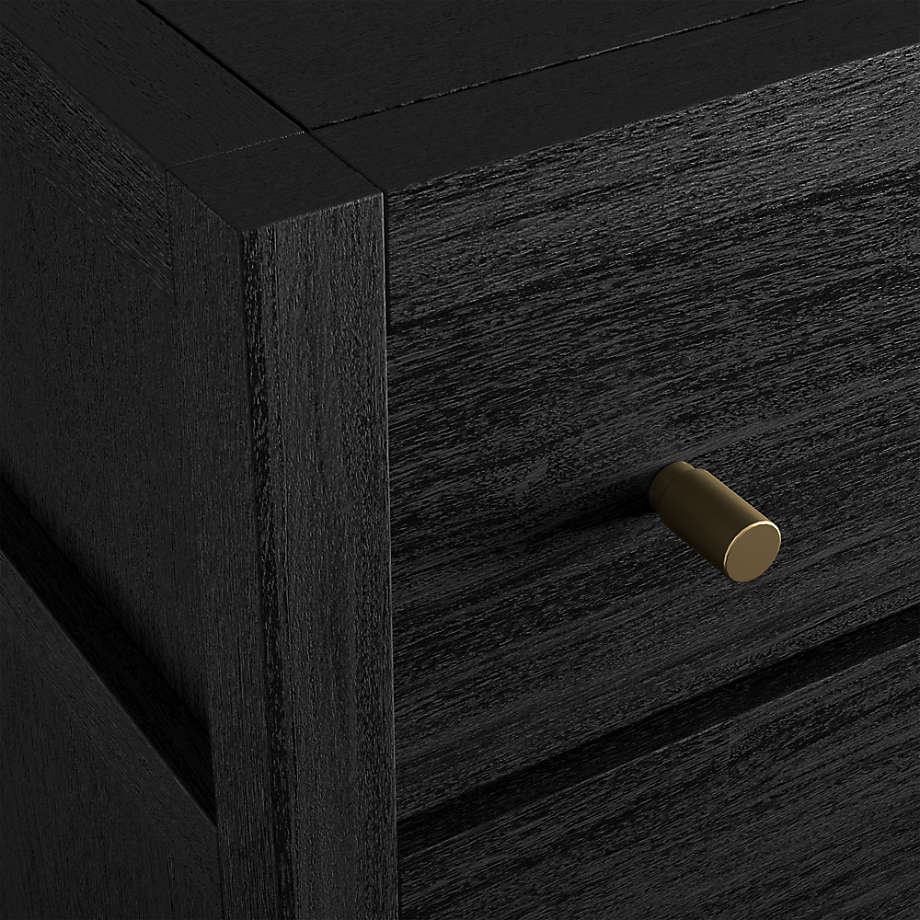 Jet Black Modern Dresser