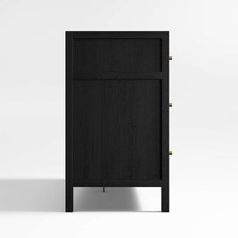 Jet Black Modern Dresser