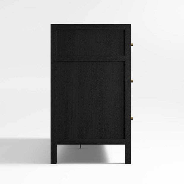 Jet Black Modern Dresser