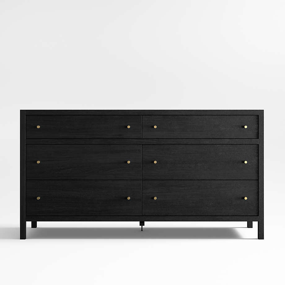 Jet Black Modern Dresser