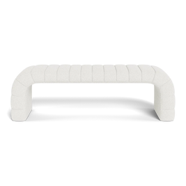 Polar White Bench Ottoman