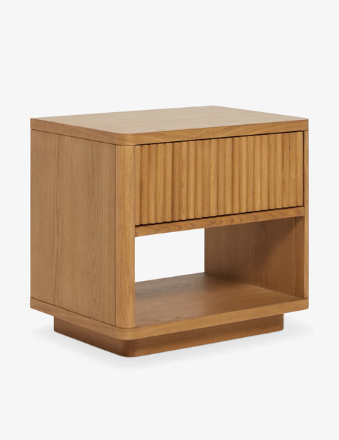 Slatted Edge Nightstand